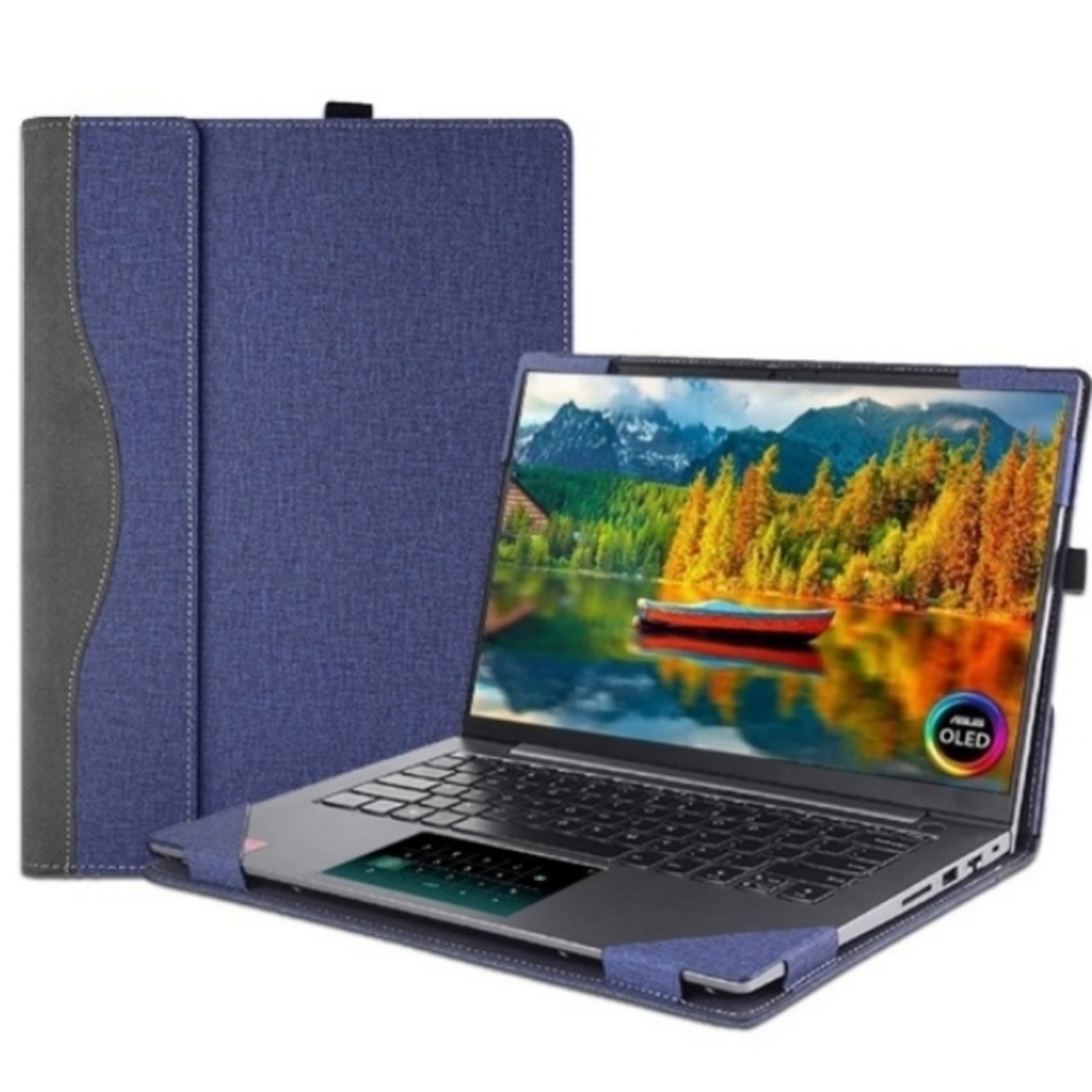 Blue and Black Laptop Case for 14" Asus Zenbook